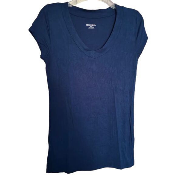 Lot Of 2 MERONA Woman's Size M Red & Blue V Neck Short Sleeve T-Shirts #B - Picture 5 of 7